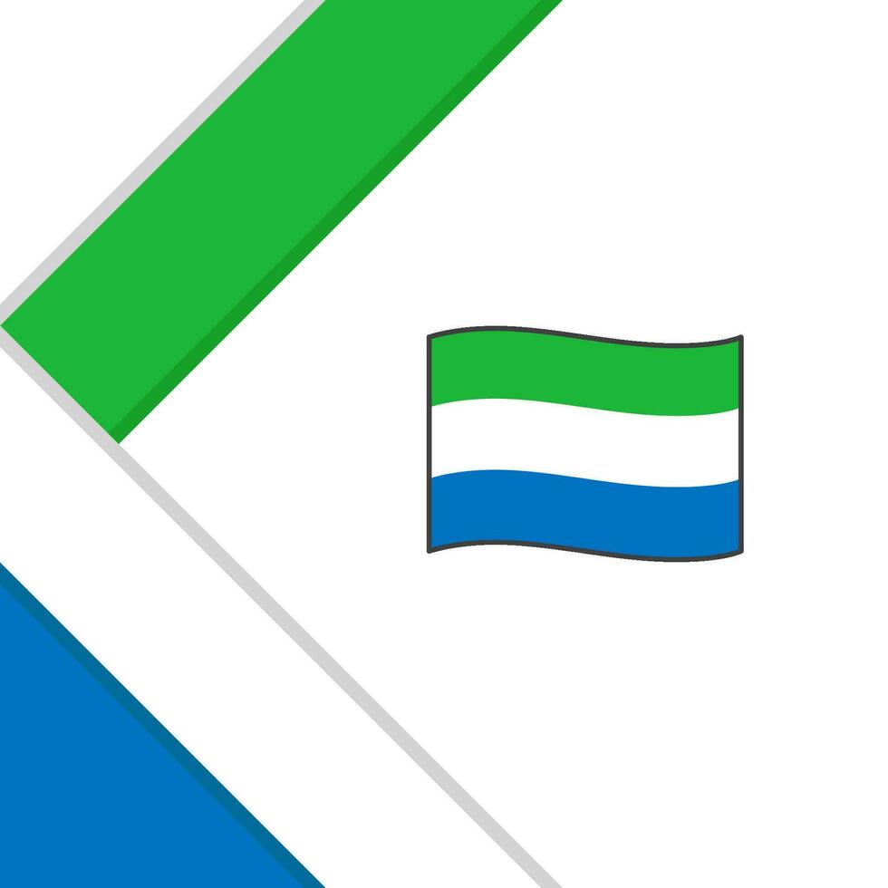 sierra leone flagga abstrakt bakgrund design mall. sierra leone oberoende dag baner social media posta. sierra leone illustration vektor