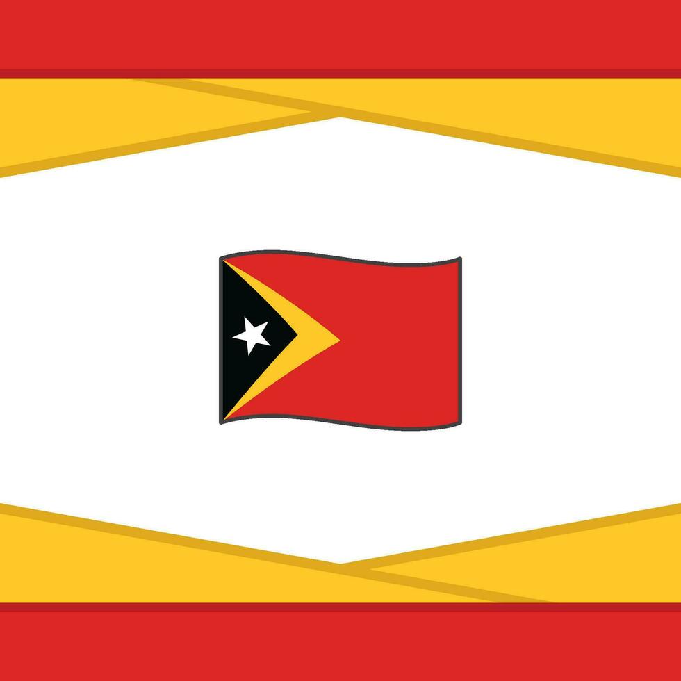 Timor leste Flagge abstrakt Hintergrund Design Vorlage. Timor leste Unabhängigkeit Tag Banner Sozial Medien Post. Timor leste Vektor