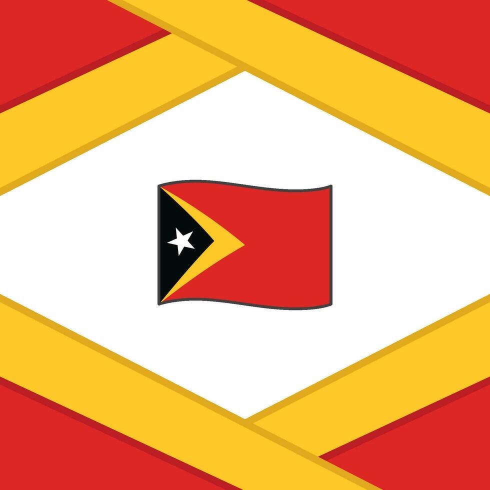 Timor leste Flagge abstrakt Hintergrund Design Vorlage. Timor leste Unabhängigkeit Tag Banner Sozial Medien Post. Timor leste Vorlage vektor