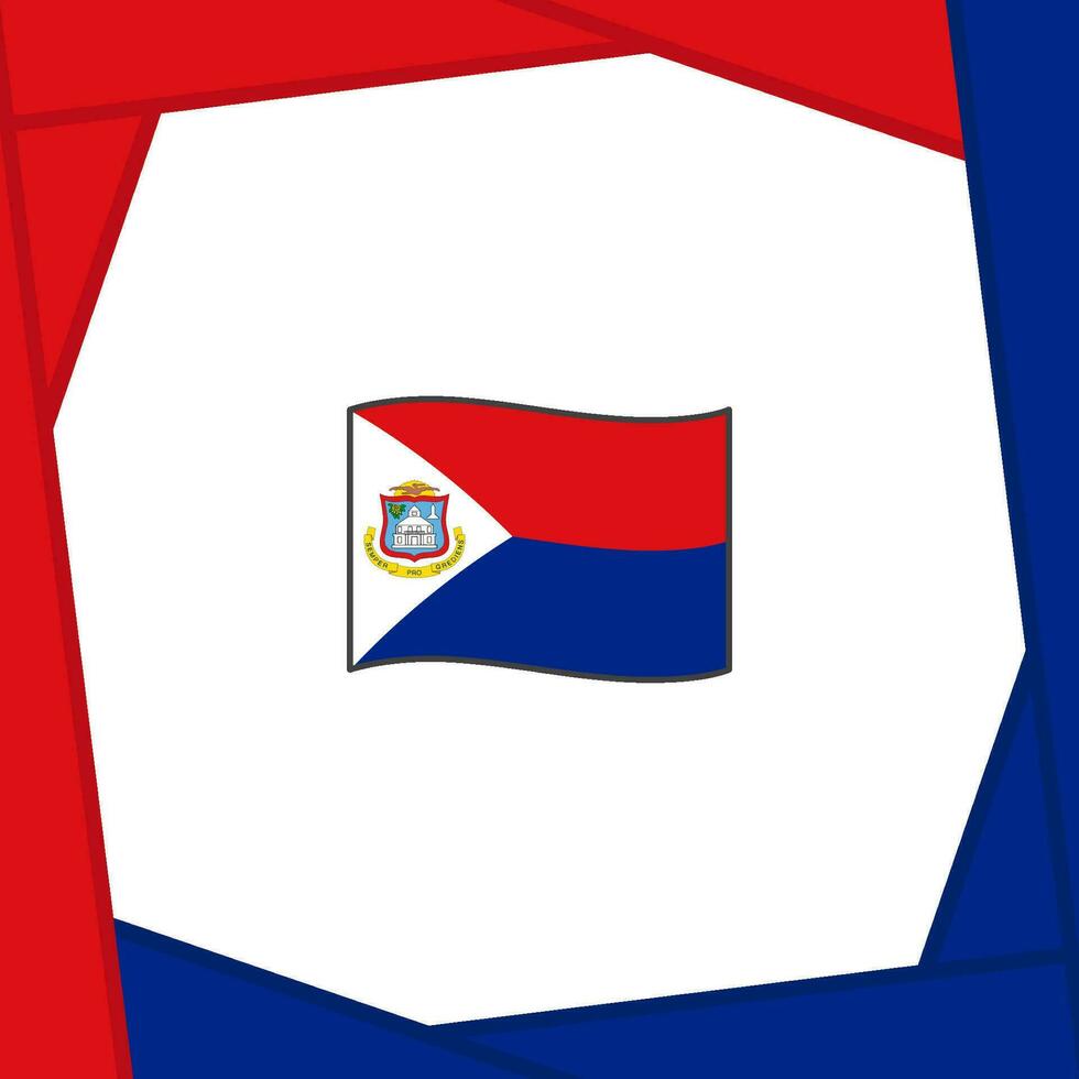 sint maarten Flagge abstrakt Hintergrund Design Vorlage. sint maarten Unabhängigkeit Tag Banner Sozial Medien Post. sint maarten Banner vektor