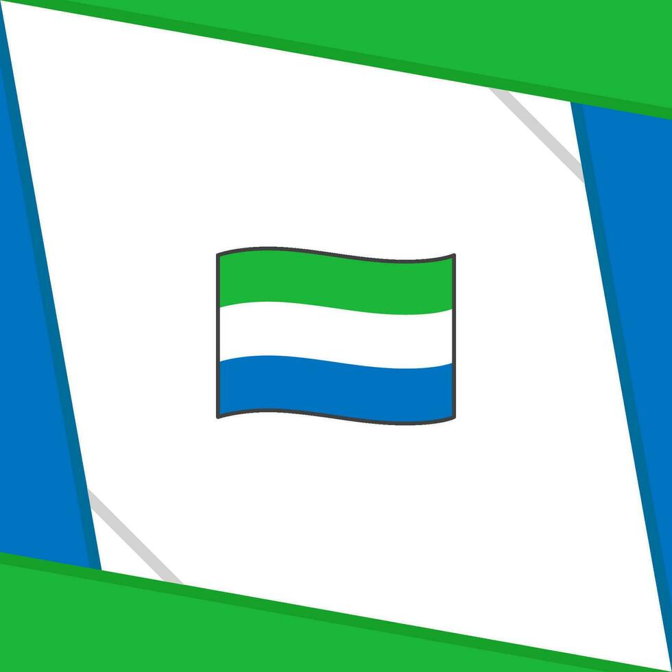 sierra leone flagga abstrakt bakgrund design mall. sierra leone oberoende dag baner social media posta. sierra leone oberoende dag vektor