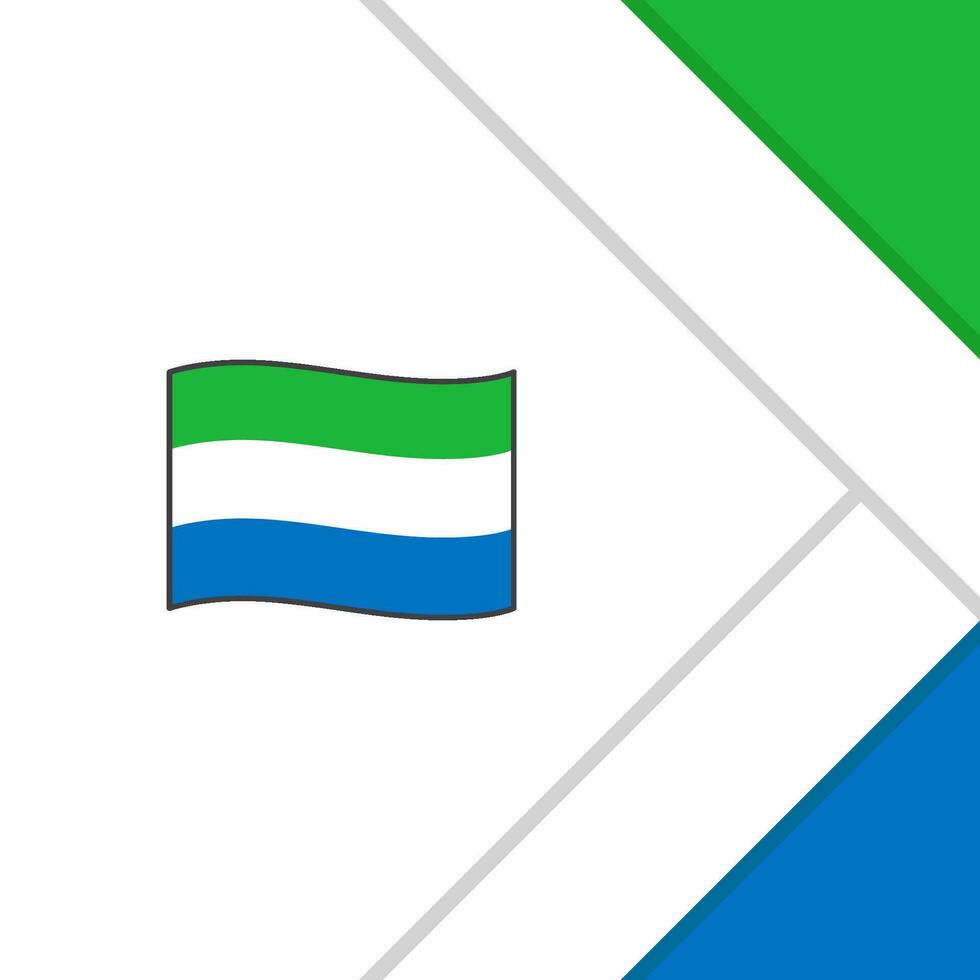 Sierra leone Flagge abstrakt Hintergrund Design Vorlage. Sierra leone Unabhängigkeit Tag Banner Sozial Medien Post. Sierra leone Karikatur vektor