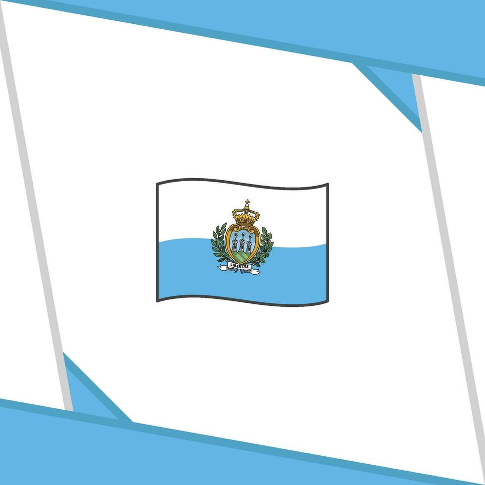 san Marino Flagge abstrakt Hintergrund Design Vorlage. san Marino Unabhängigkeit Tag Banner Sozial Medien Post. san Marino Unabhängigkeit Tag vektor