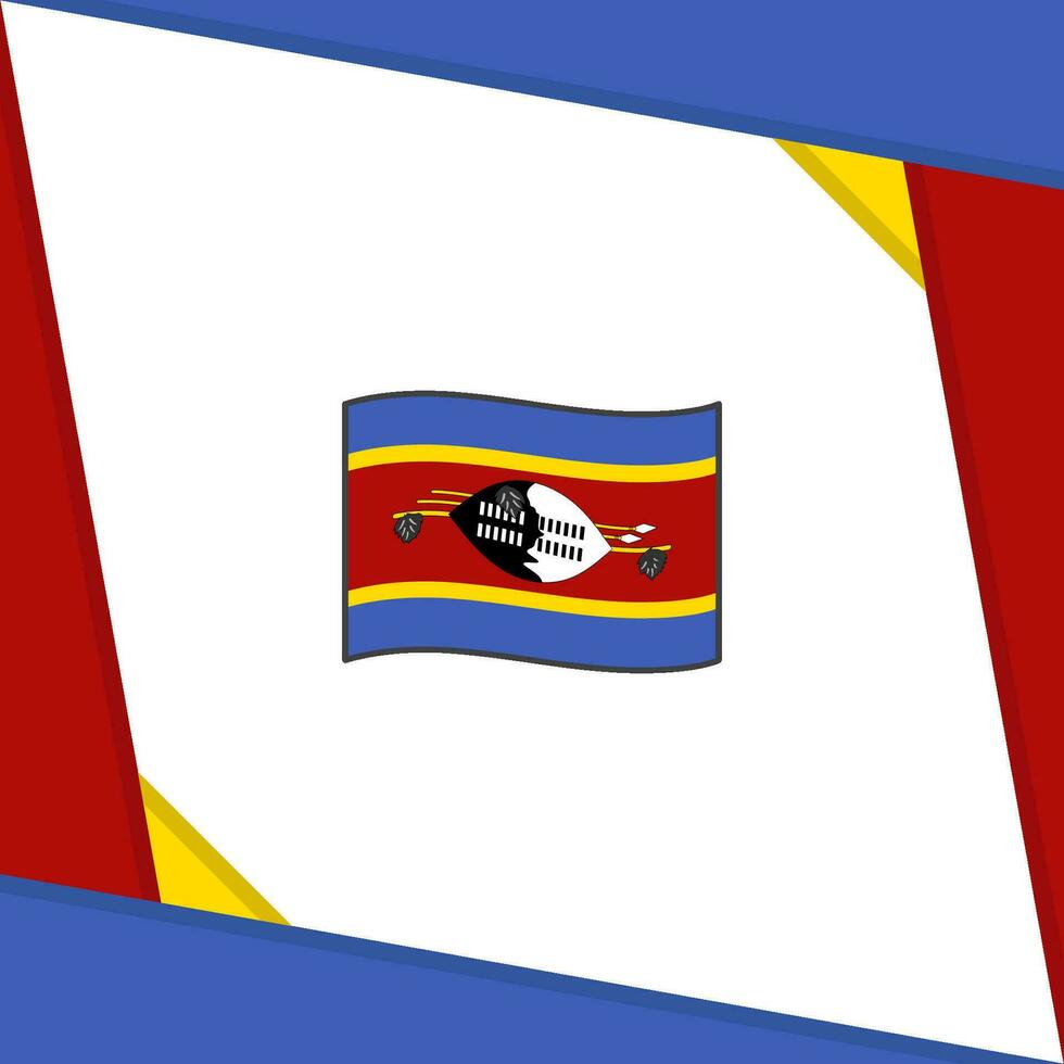 Swasiland Flagge abstrakt Hintergrund Design Vorlage. Swasiland Unabhängigkeit Tag Banner Sozial Medien Post. Swasiland Unabhängigkeit Tag vektor