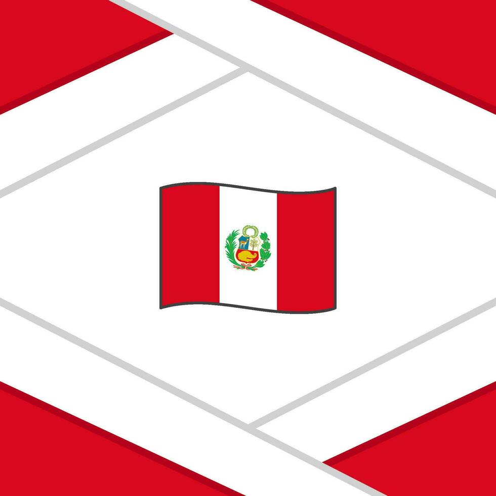 peru flagga abstrakt bakgrund design mall. peru oberoende dag baner social media posta. mall vektor