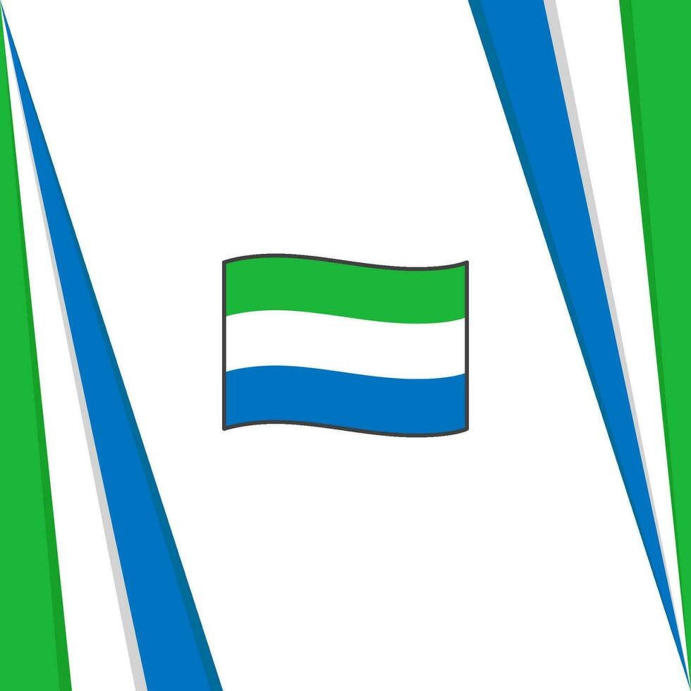 Sierra leone Flagge abstrakt Hintergrund Design Vorlage. Sierra leone Unabhängigkeit Tag Banner Sozial Medien Post. Sierra leone Flagge vektor