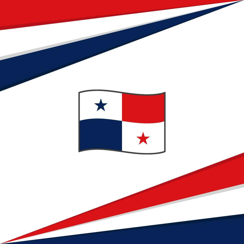 Panama Flagge abstrakt Hintergrund Design Vorlage. Panama Unabhängigkeit Tag Banner Sozial Medien Post. Panama Design vektor