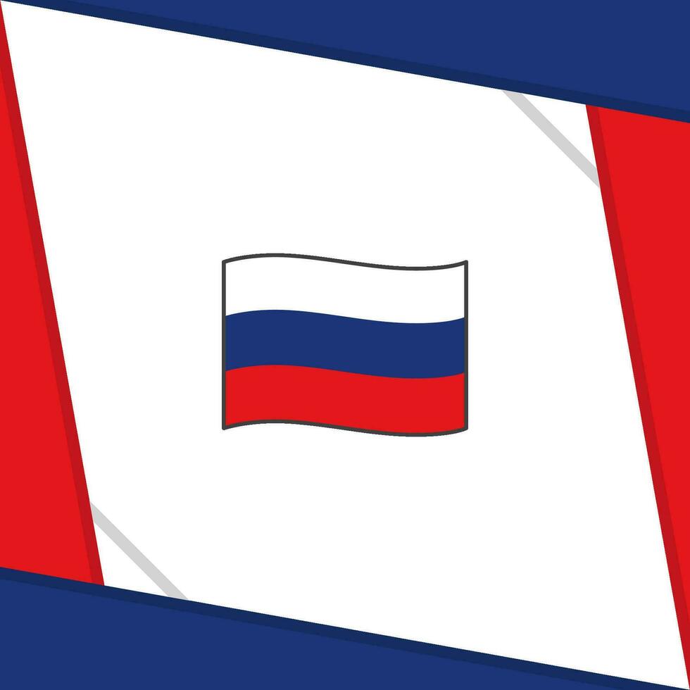 Russland Flagge abstrakt Hintergrund Design Vorlage. Russland Unabhängigkeit Tag Banner Sozial Medien Post. Russland Unabhängigkeit Tag vektor
