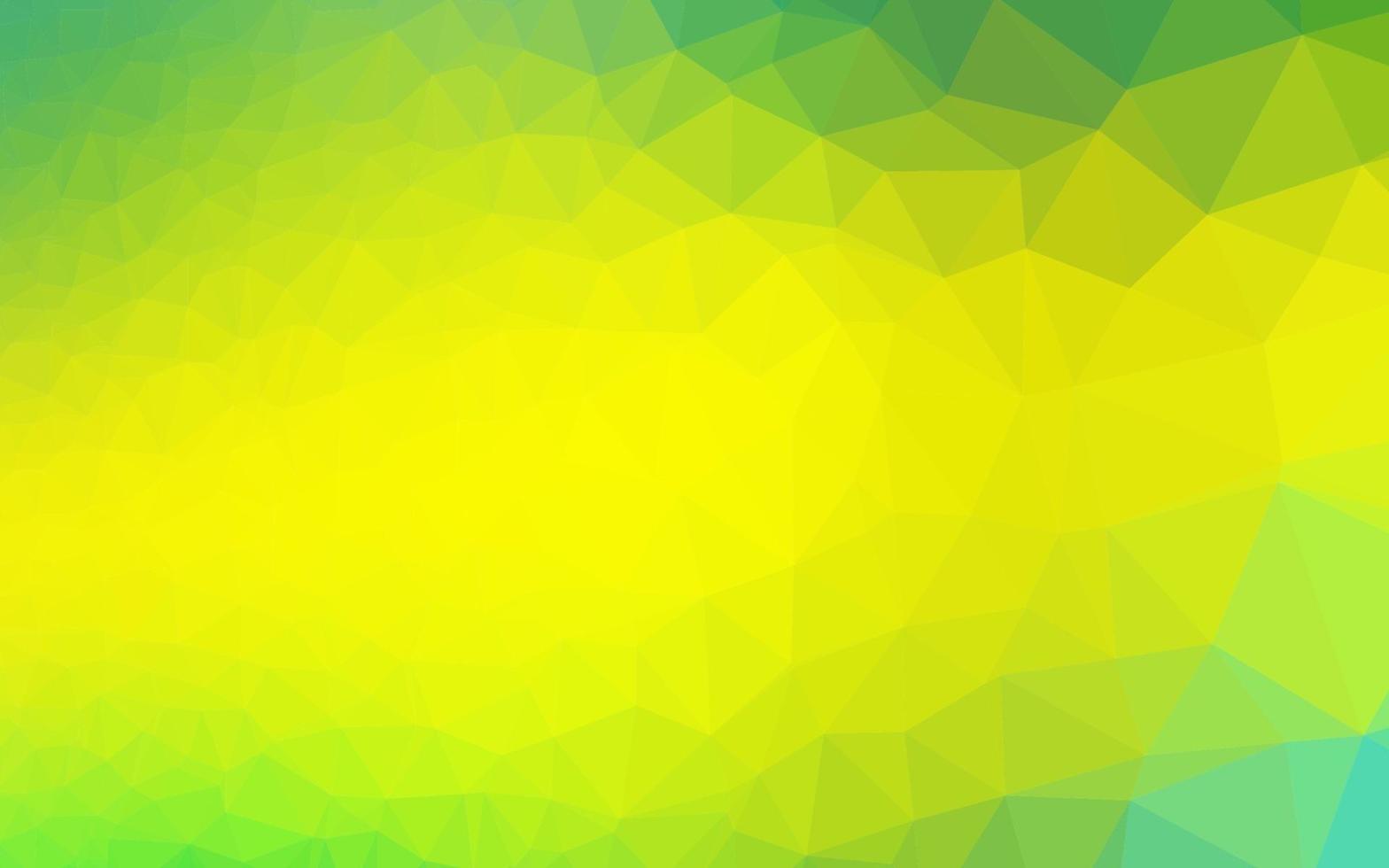 hellgrüner, gelber Vektor polygonaler Hintergrund.