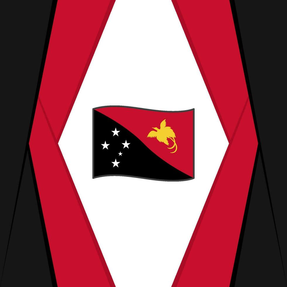 Papua Neu Guinea Flagge abstrakt Hintergrund Design Vorlage. Papua Neu Guinea Unabhängigkeit Tag Banner Sozial Medien Post. Papua Neu Guinea Hintergrund vektor