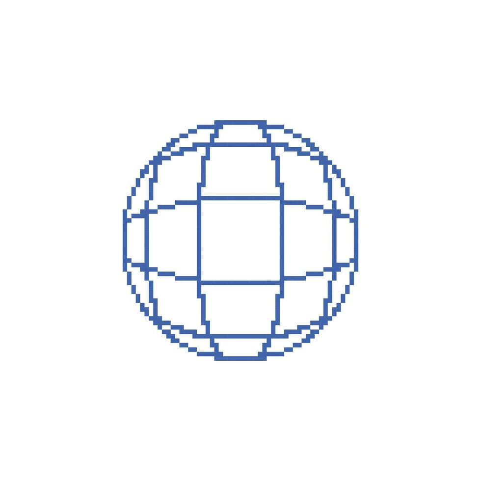 global klot logotyp ikon vektor