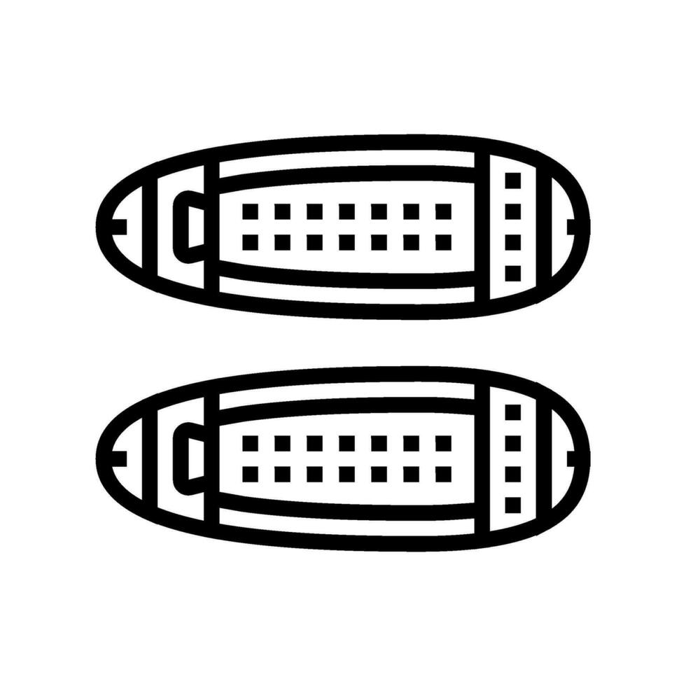 Flügelspitze Beleuchtung Flugzeug Linie Symbol Vektor Illustration