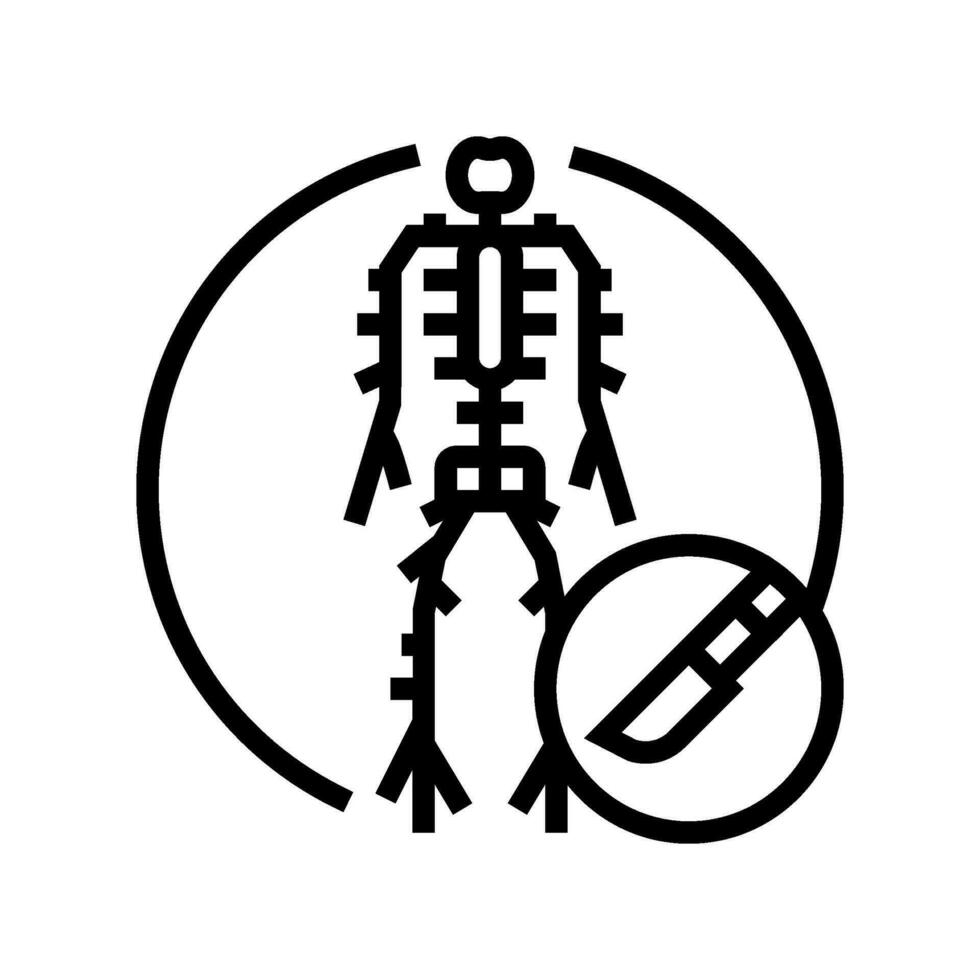 Neurochirurgie Linie Symbol Vektor Illustration