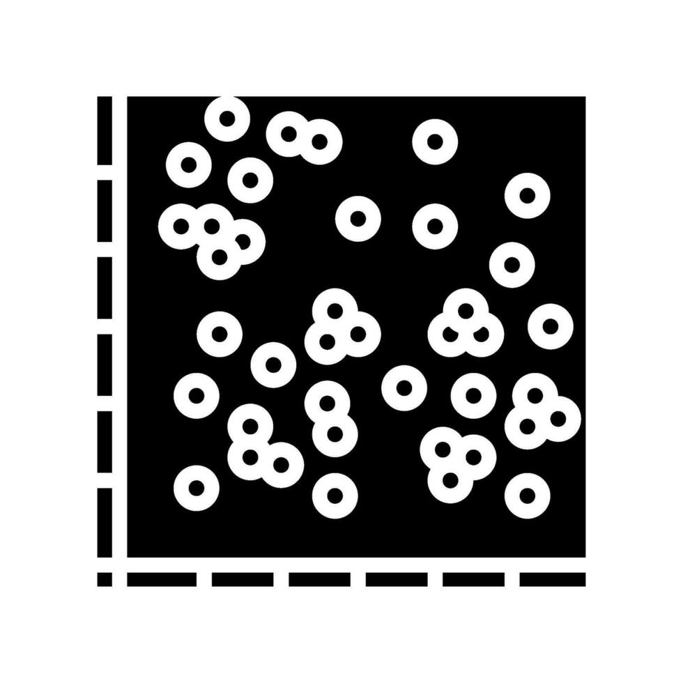 Daten Clustering Datenbank Glyphe Symbol Vektor Illustration