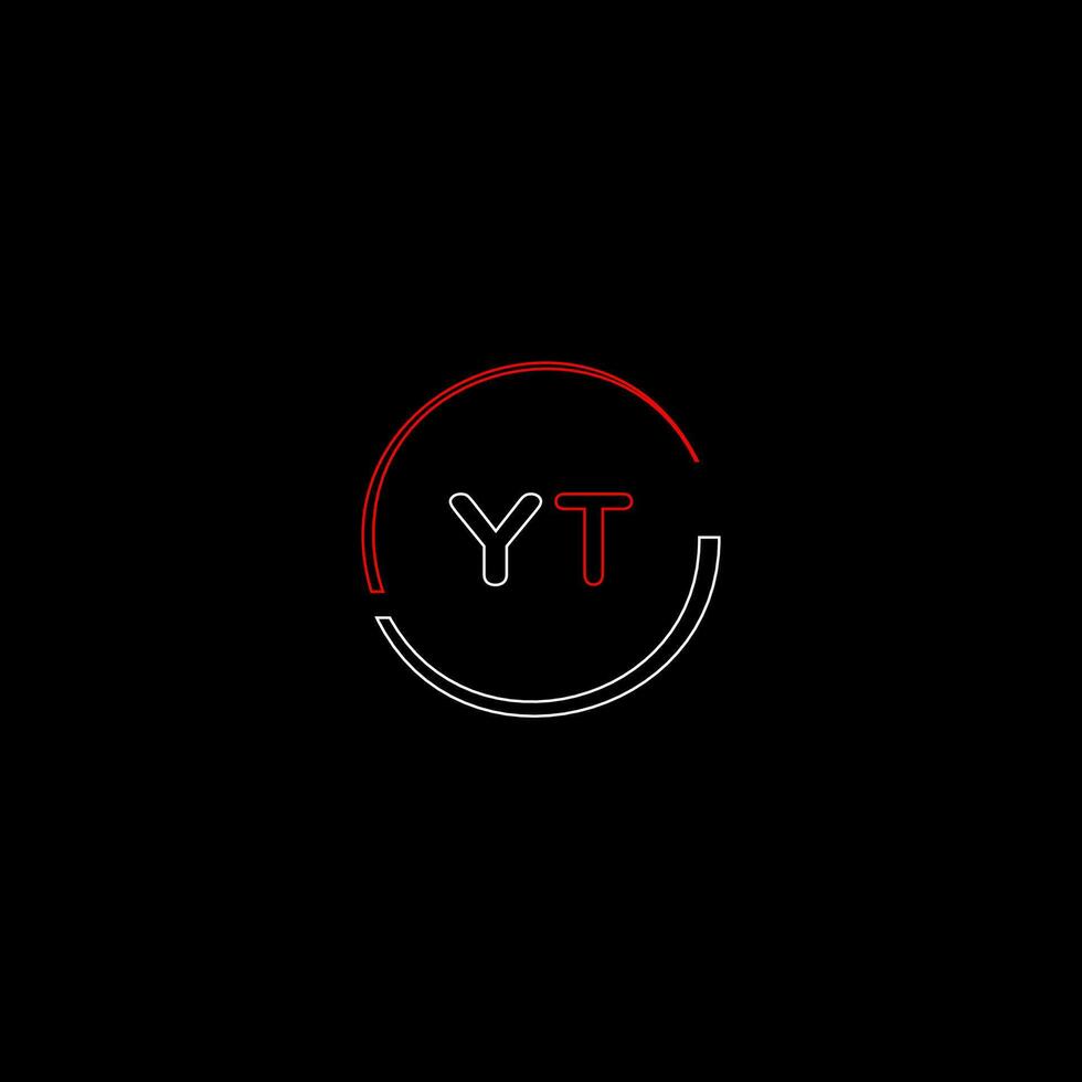 yt kreativ modern Briefe Logo Design Vorlage vektor