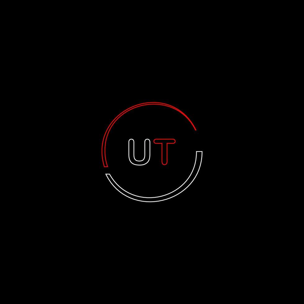 ut kreativ modern brev logotyp design mall vektor