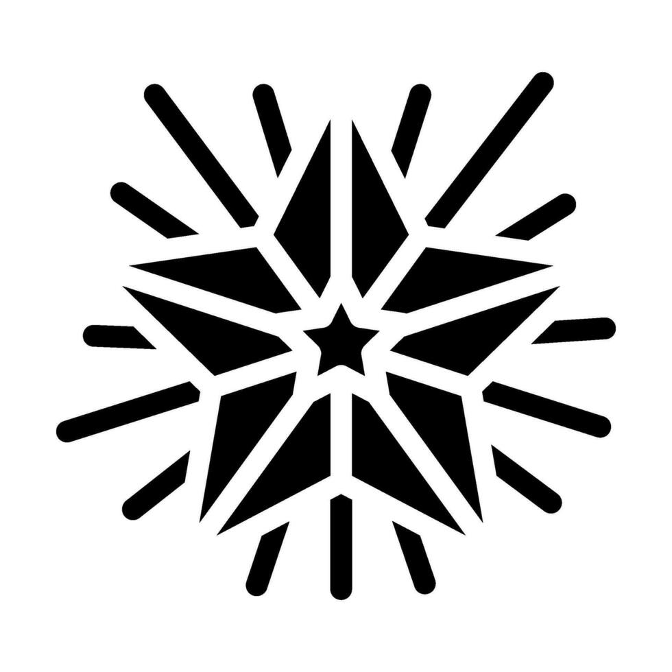 Star Kunst tätowieren Jahrgang Glyphe Symbol Vektor Illustration