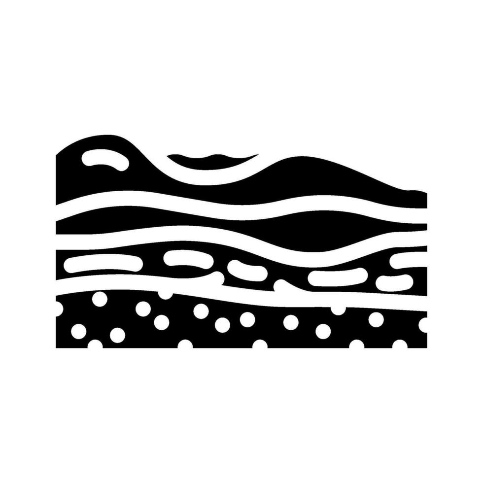 unter Tage Wasser Hydrogeologe Glyphe Symbol Vektor Illustration