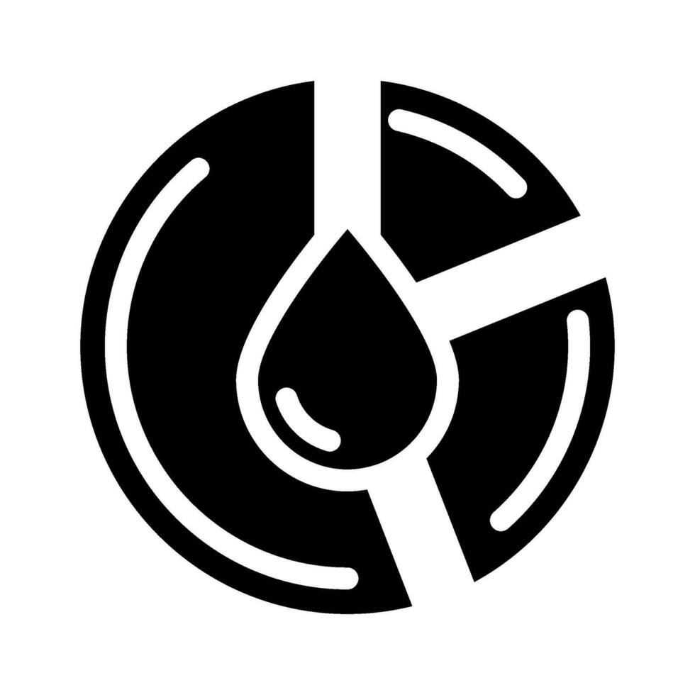 Wasser Ressource Verwaltung Hydrogeologe Glyphe Symbol Vektor Illustration