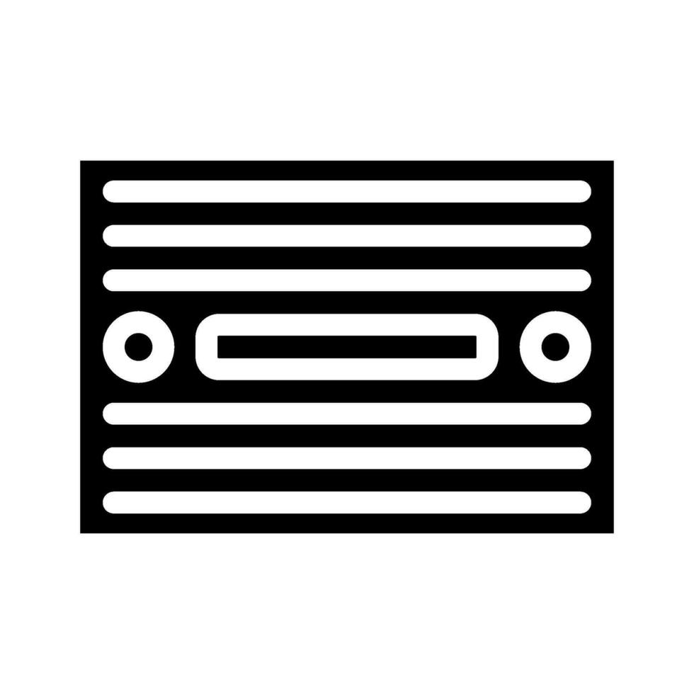 Steckbrett Prototyp entwickeln Elektronik Glyphe Symbol Vektor Illustration