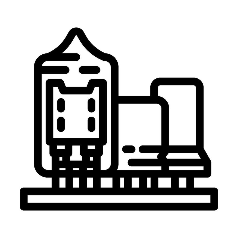 analog Elektronik Linie Symbol Vektor Illustration