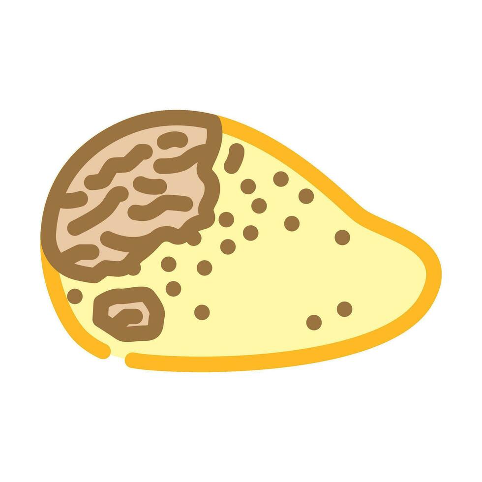 mango rutten mat Färg ikon vektor illustration
