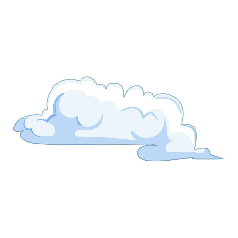 himmel moln tecknad serie vektor illustration