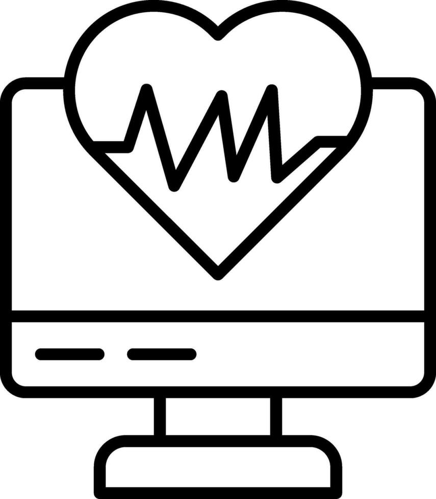 EKG Monitor Vektor Symbol