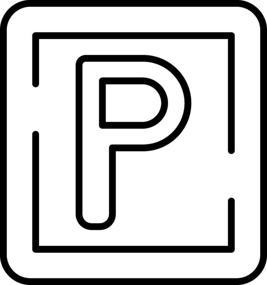 Parkschild-Vektorsymbol vektor