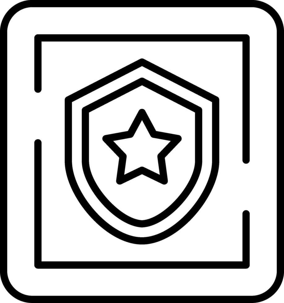 polis station tecken vektor ikon