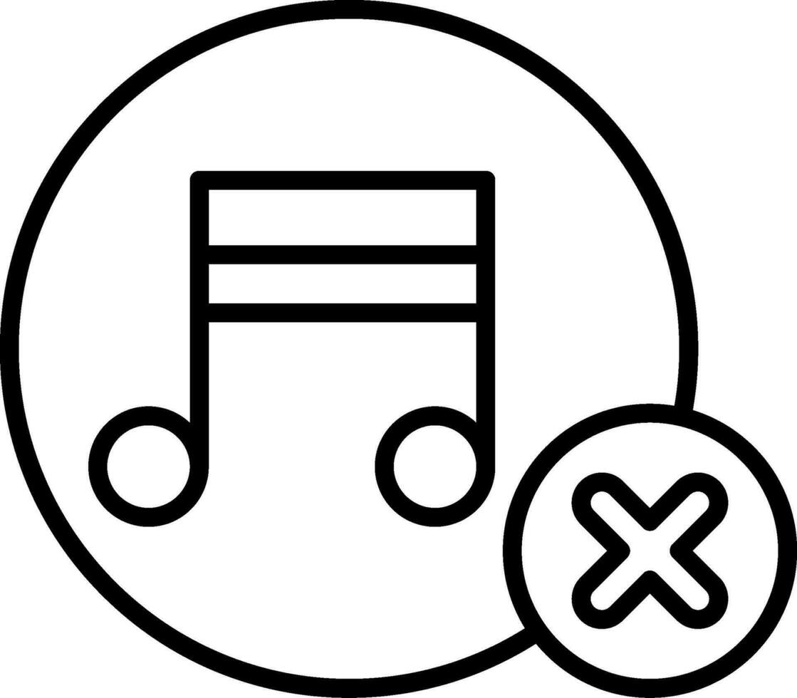 kein Musikvektorsymbol vektor