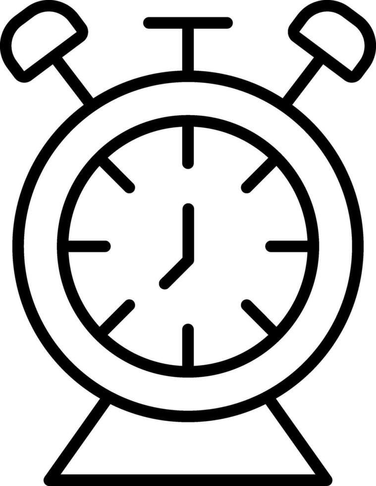 Tischuhr-Vektorsymbol vektor