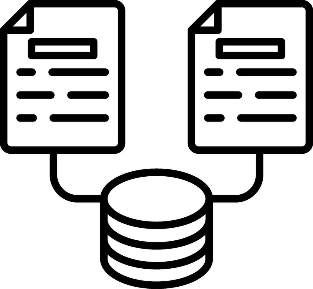 Vektorsymbol für die Datenerfassung vektor