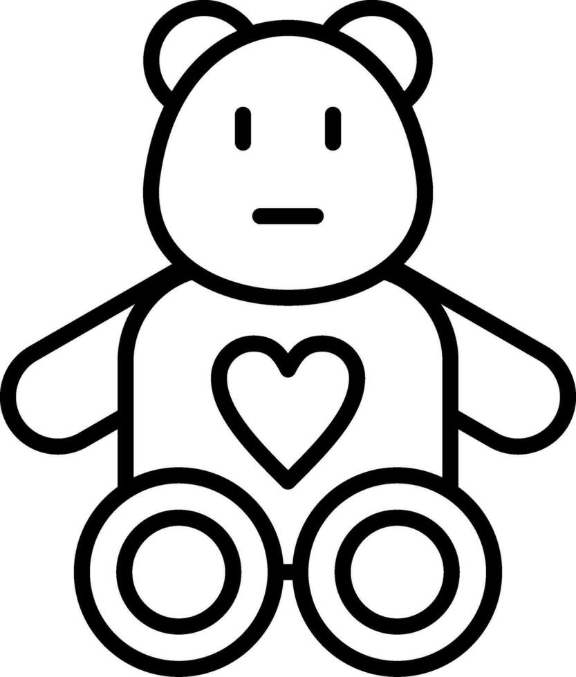 teddy Björn vektor ikon