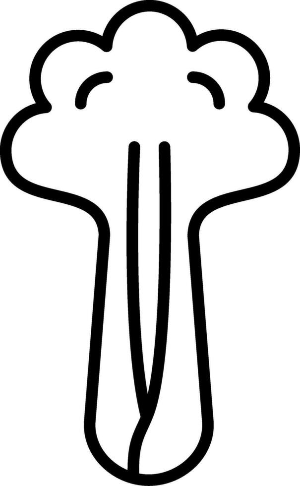 Brokkoli-Vektor-Symbol vektor