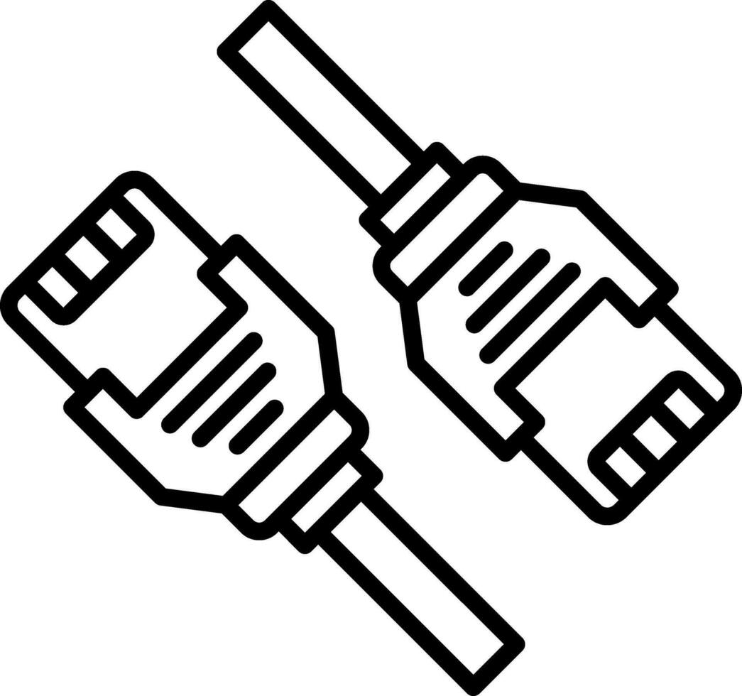 Netzwerk Kabel Vektor Symbol