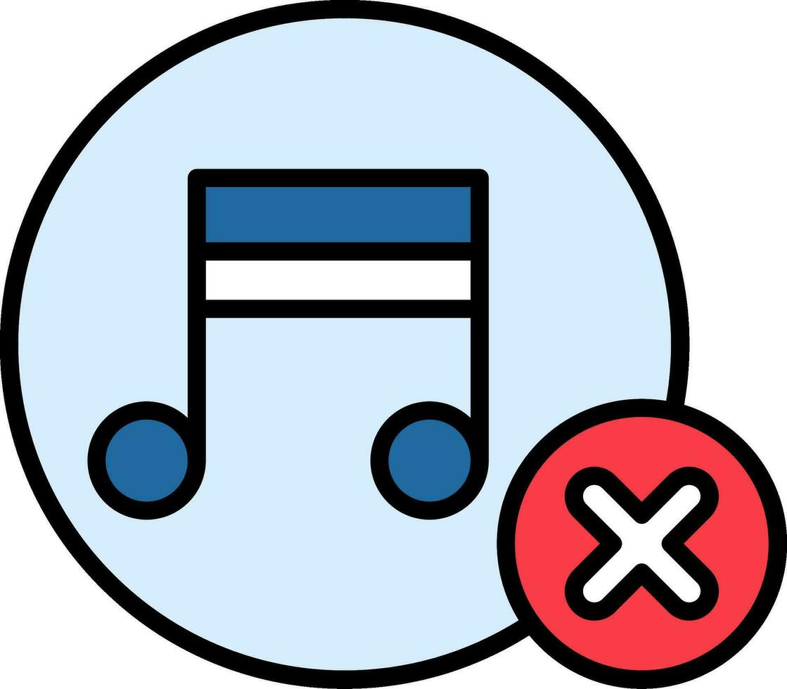 kein Musikvektorsymbol vektor