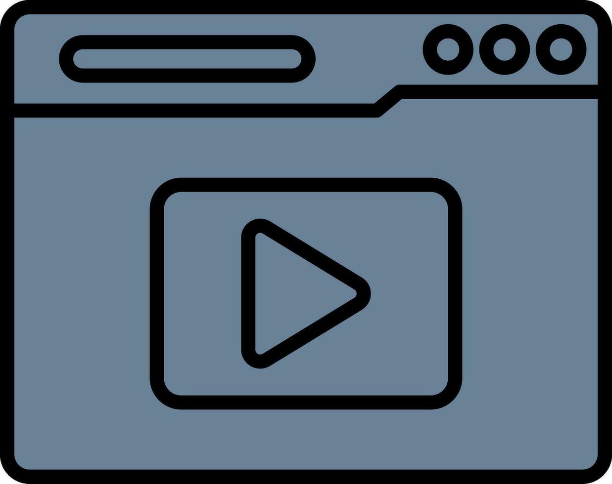 Video-Streaming-Vektorsymbol vektor