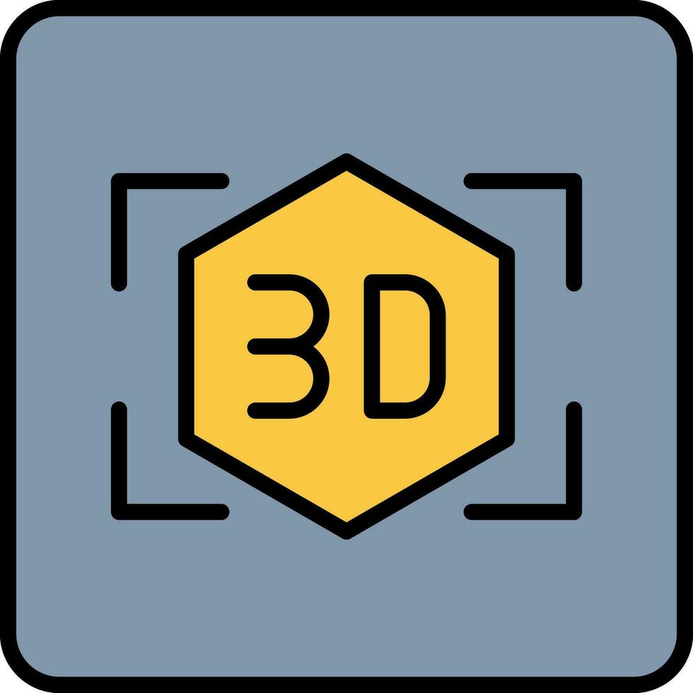3D-Vektorsymbol vektor