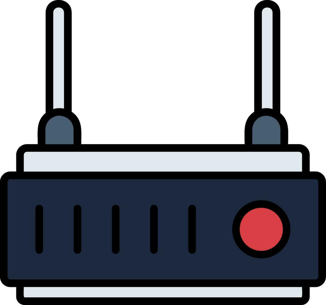 WLAN-Router-Vektorsymbol vektor