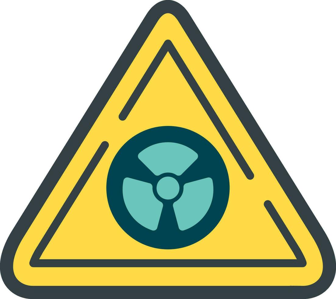 radioaktiv Zeichen Vektor Symbol