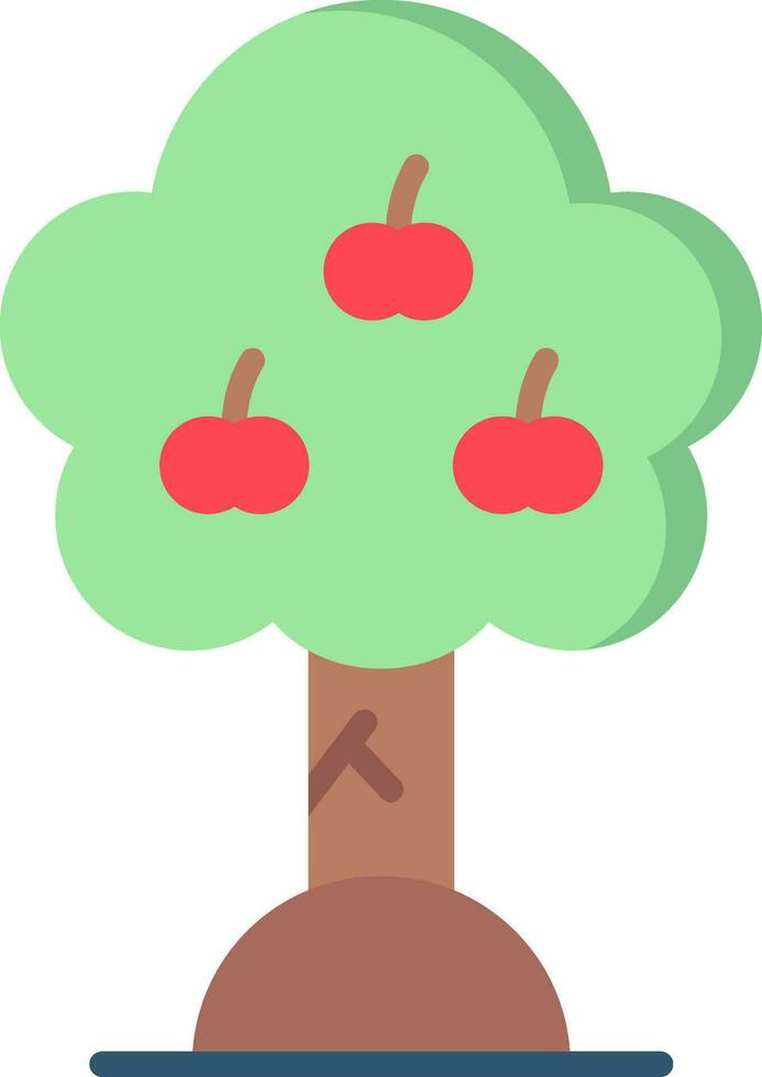 äpple träd vektor ikon