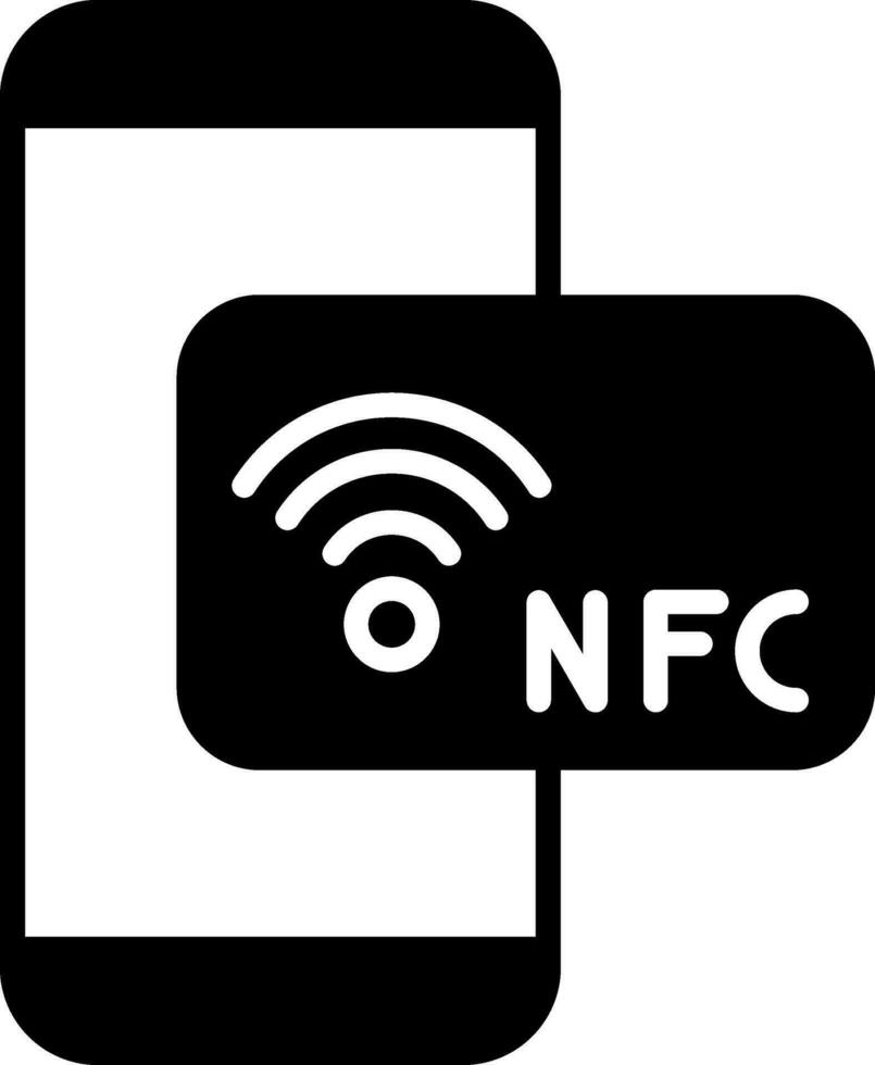 nfc vektor ikon