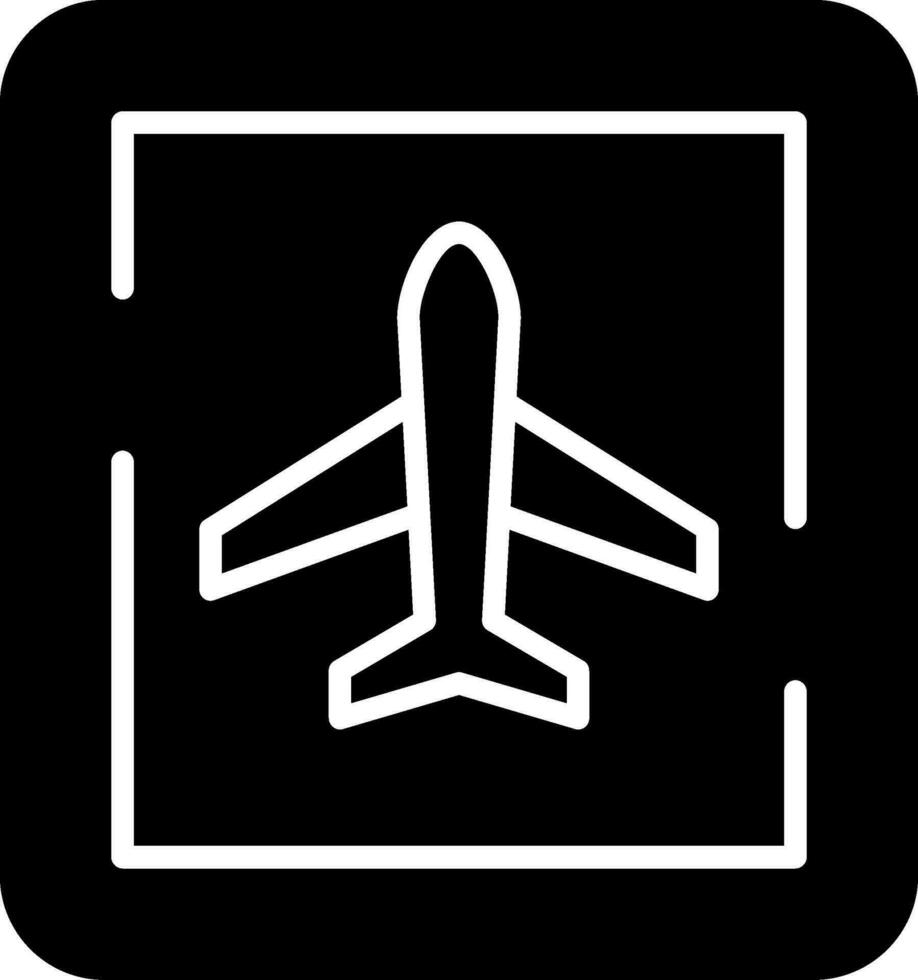 flygplats tecken vektor ikon