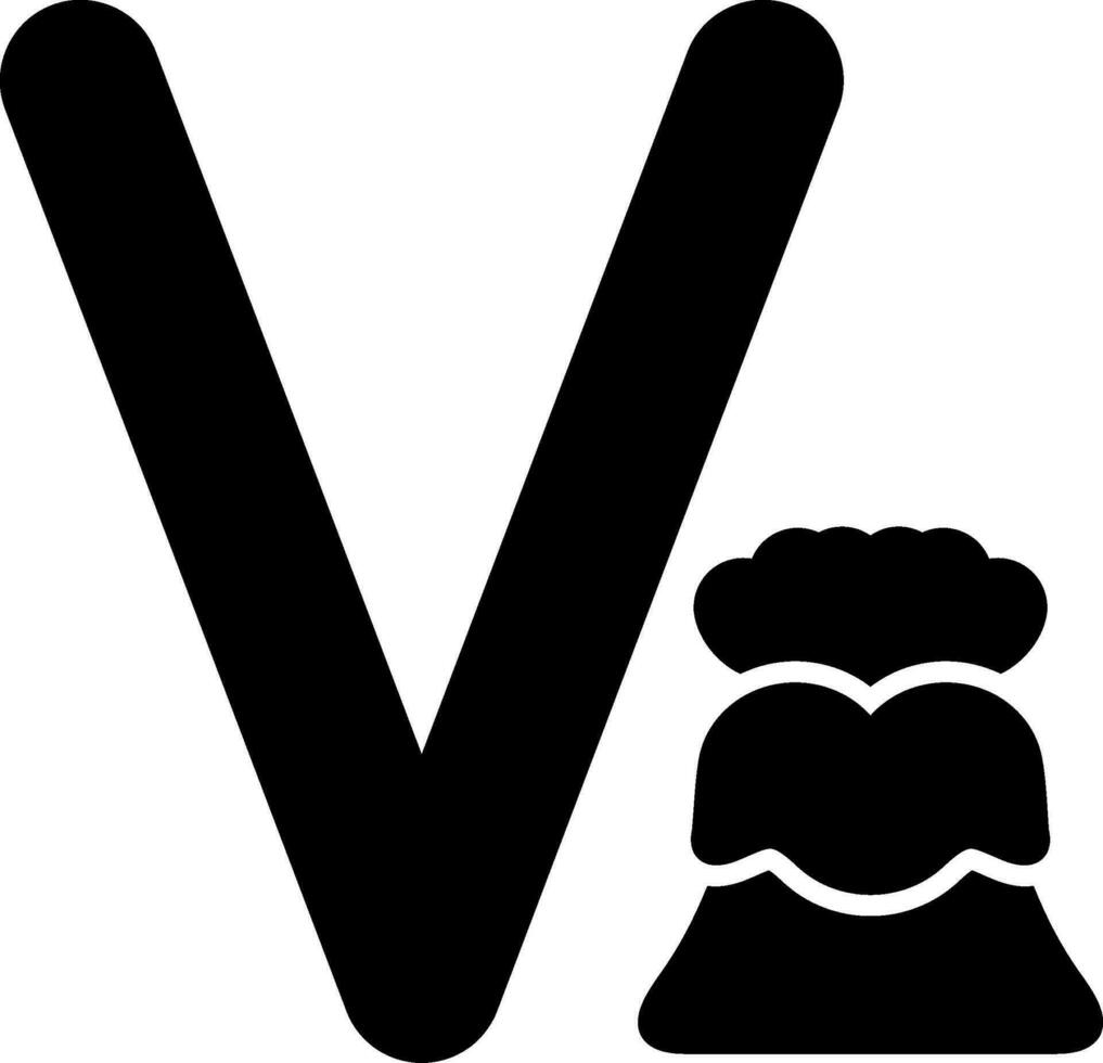klein v Vektor Symbol
