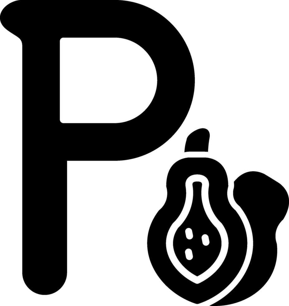 klein p Vektor Symbol