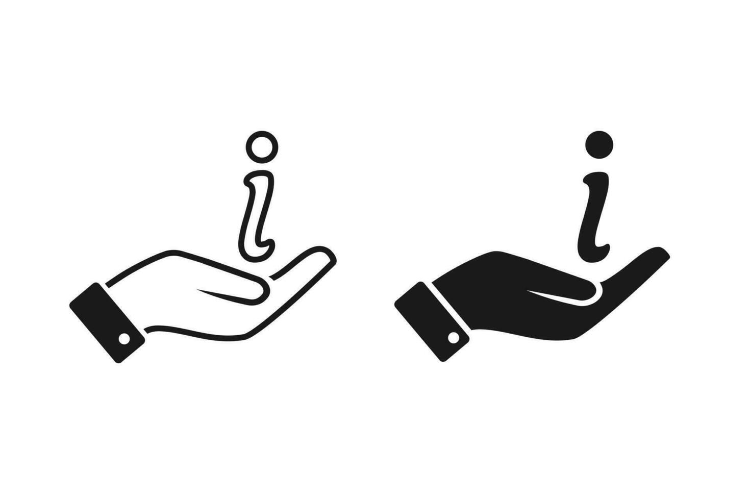 Hand Beratungsstelle Symbol. Illustration Vektor