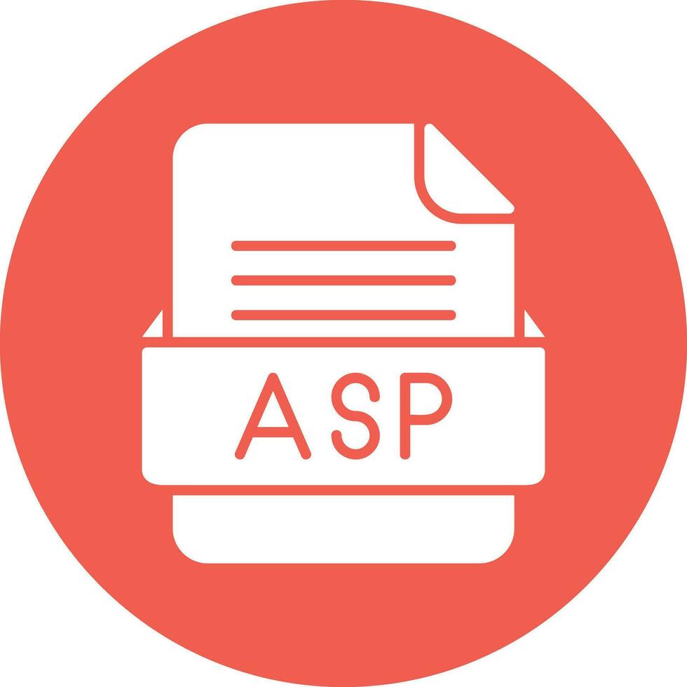 asp Datei Format Vektor Symbol