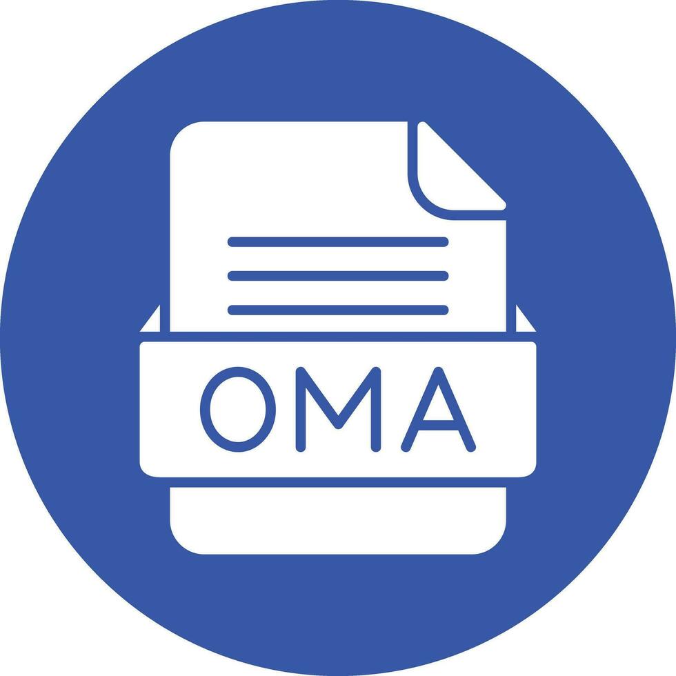 oma Datei Format Vektor Symbol