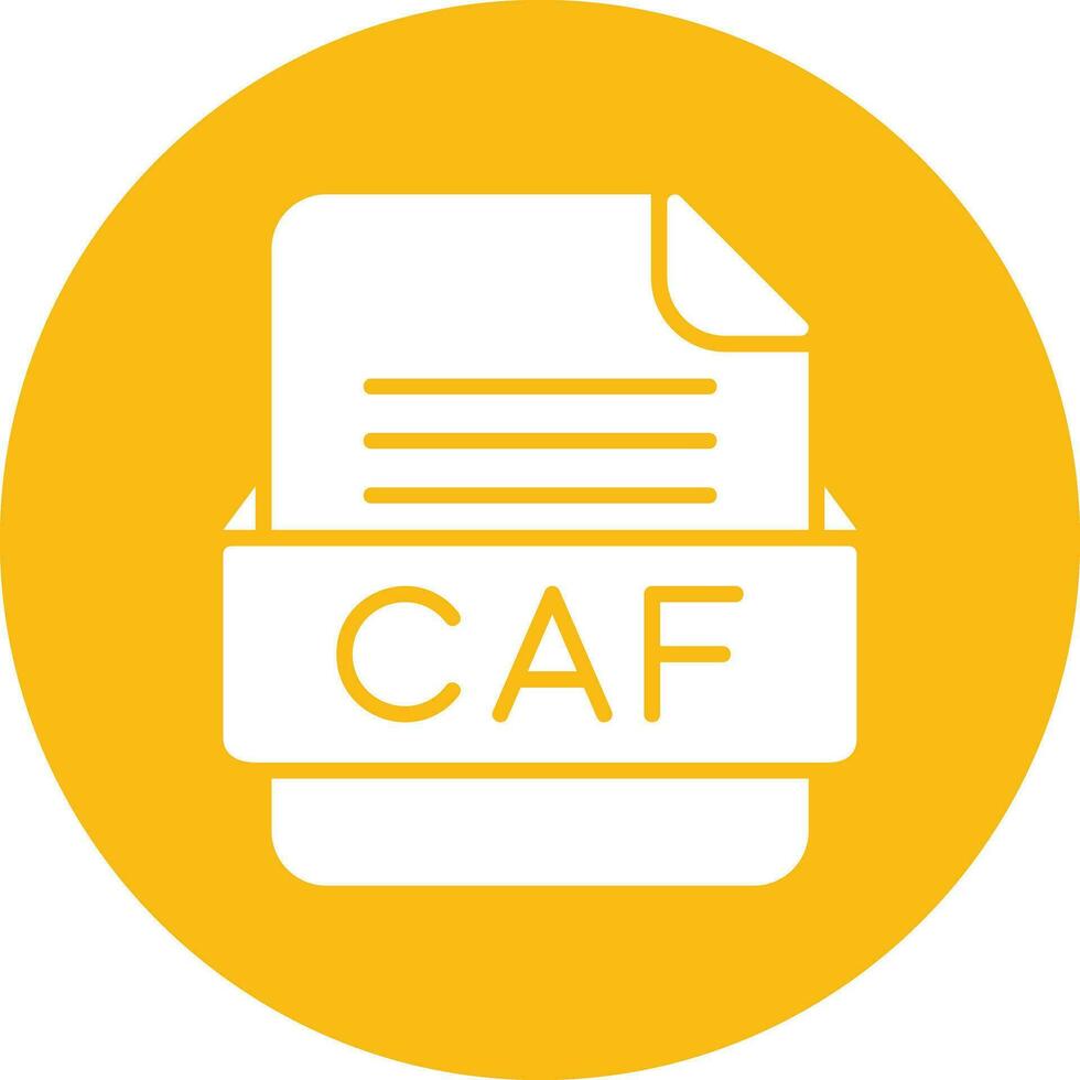 caf Datei Format Vektor Symbol